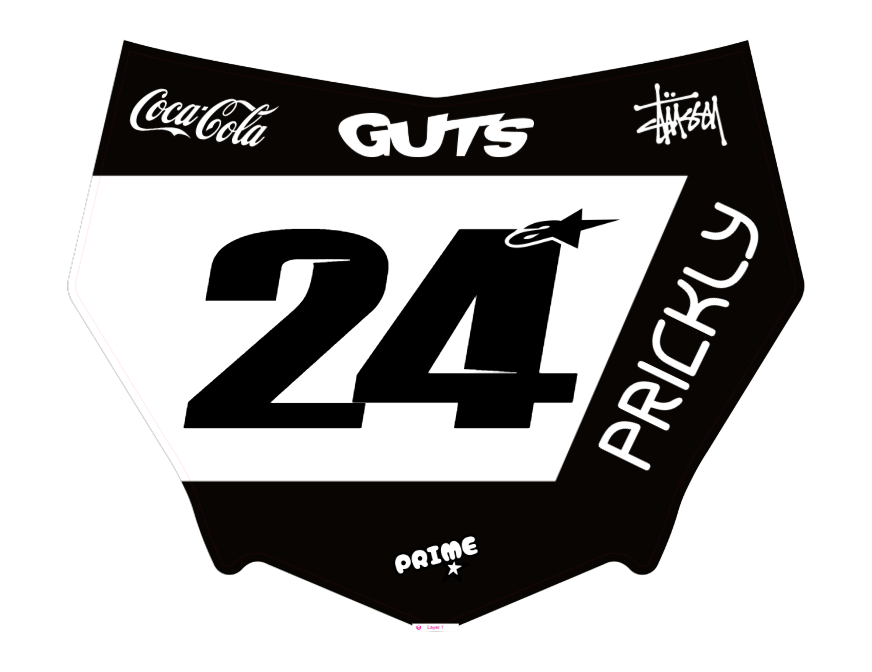 Custom Motocutz Plate Decal